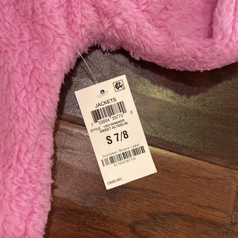 Ideology pullover sweater longsleeve furry soft mock collar jacket pink S (7/8) - Picture 4 of 11